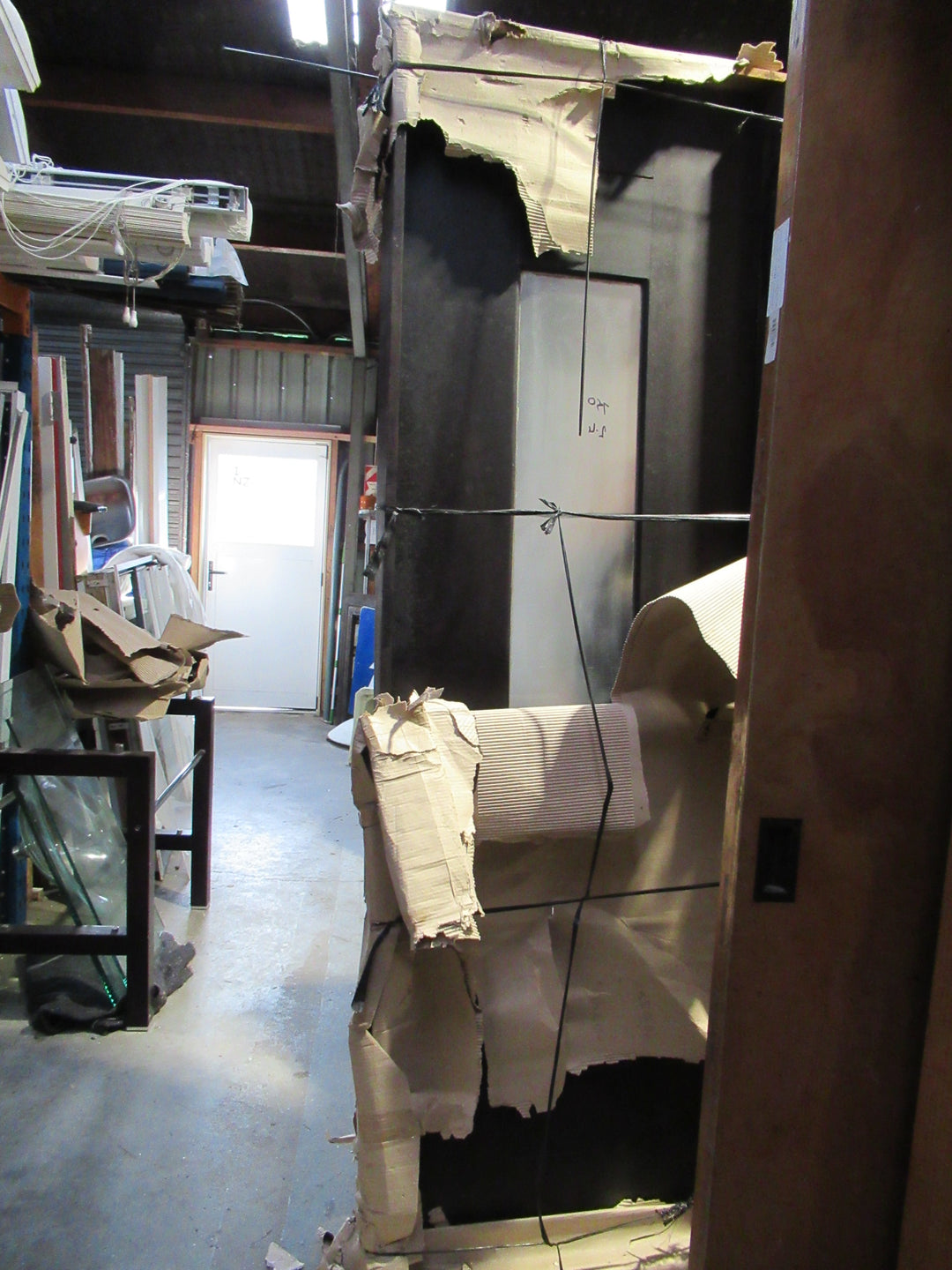 Indonesian Solid Mahogany 1 Lite Obscure Door 610-750 x 2400