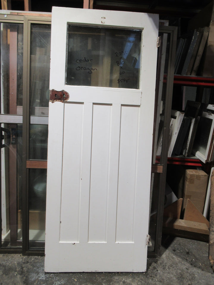 Craftsman Cedar Oregon 1 Lite 3 Panel Door 2030H x 810W x 40D