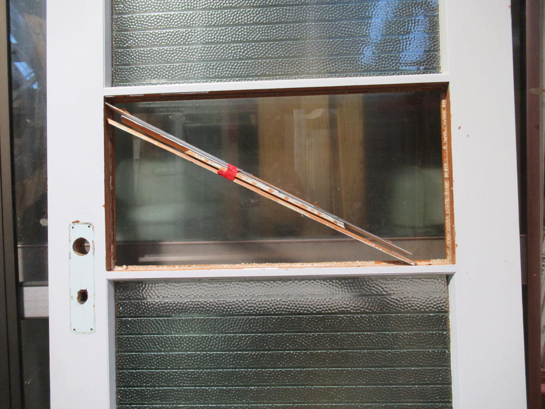4 Lite Ribbon Reeded Rimu Interior Door 1980H x 810W x 45D