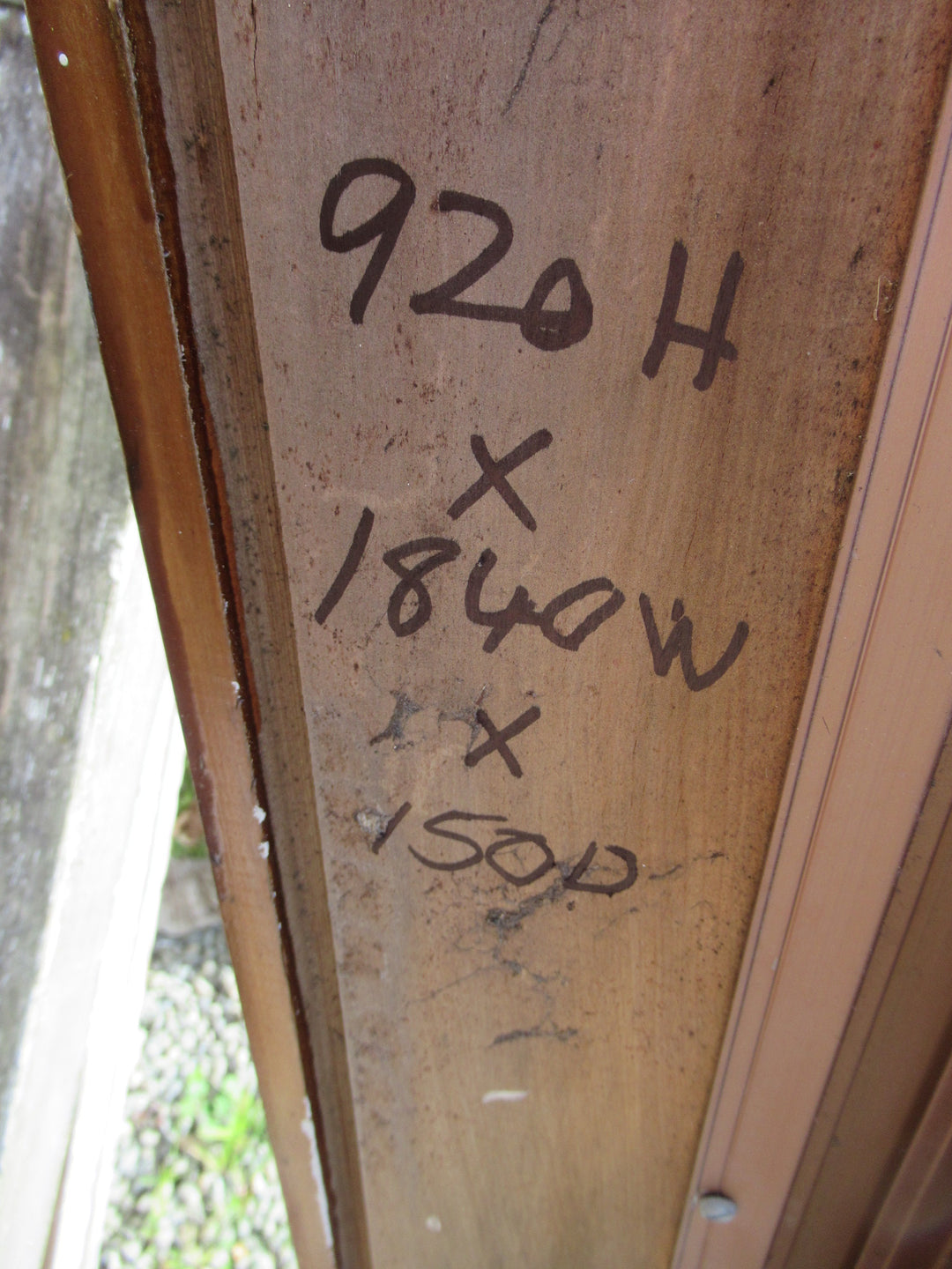 Bronze 3 Lite Aluminium Window  920H x 1840W x 150D