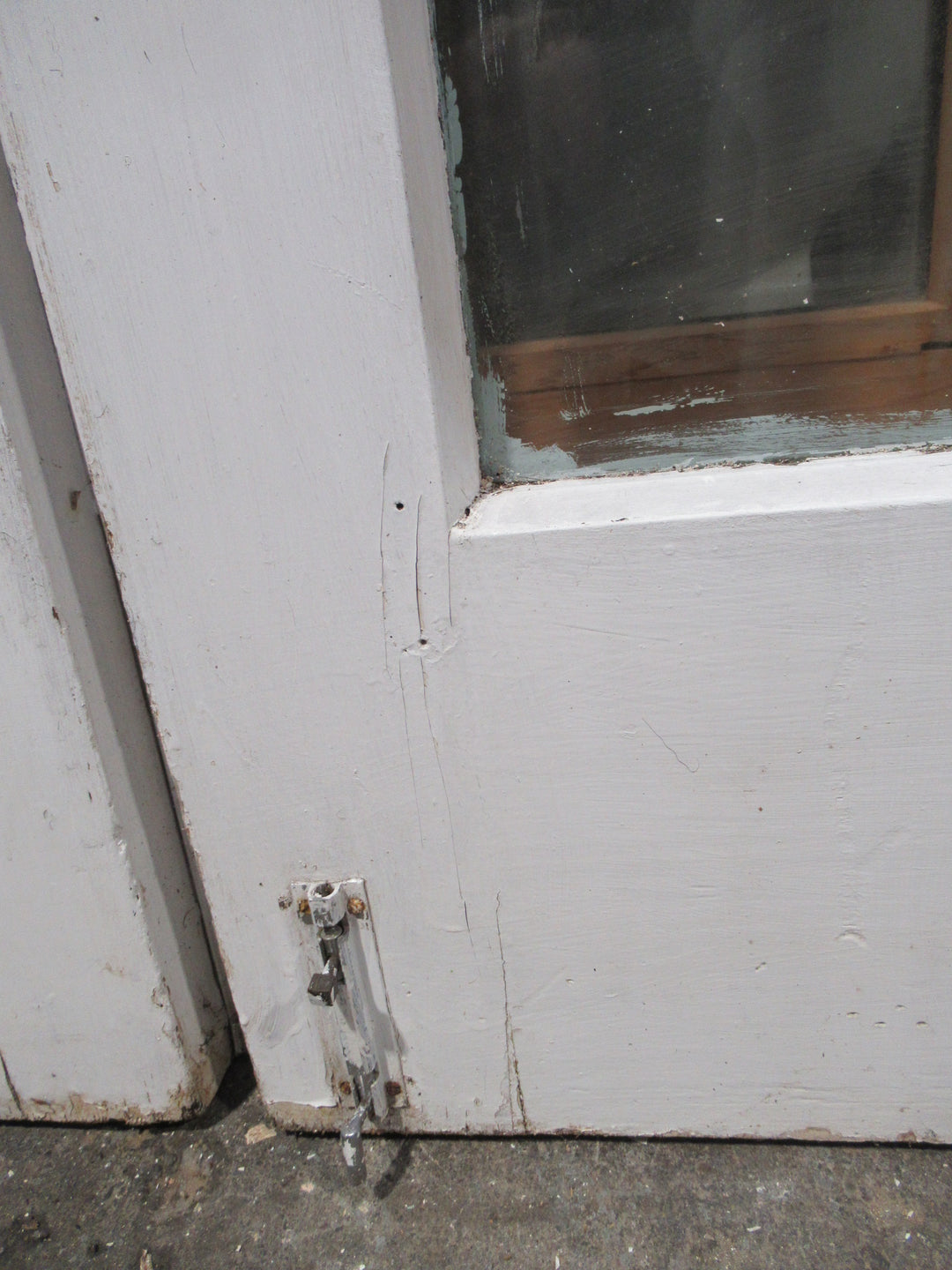 French Door with Etched Glass of Whimsical Deer 1970H x 810W x 45D