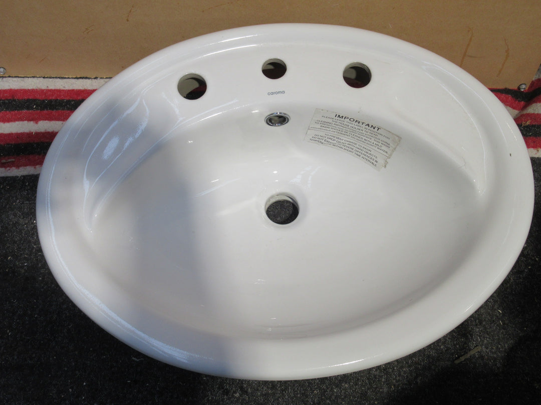 Caroma Oval Insert Basin   575W x 185H x 440D