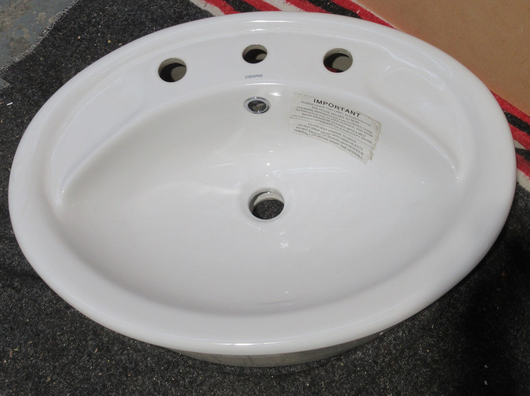 Caroma Oval Insert Basin   575W x 185H x 440D