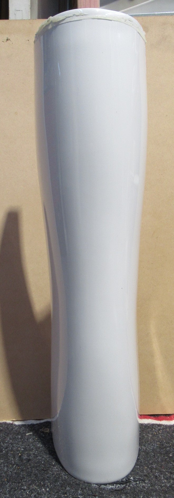 Fowler Rounded White Porcelain Pedestal   660H x 170W x 160D