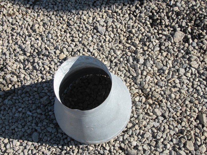 Galvanised Vent,  Elbow Flue & Flue Flashing 200-245/250-300/280D x 270/280/420H/Elbow 150D x 280H/Flashing  485Sq