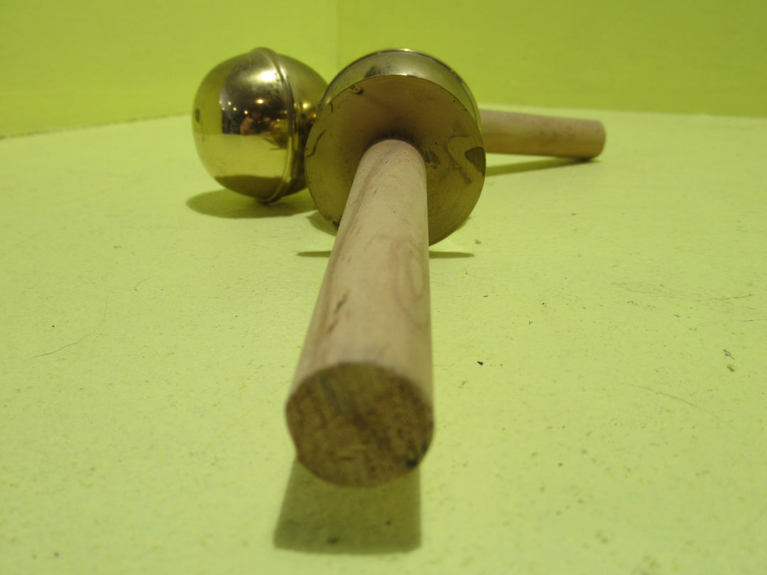 Brass Door Knob Style 50Dai  x 50-100L Wooden Curtain Rod Finial
