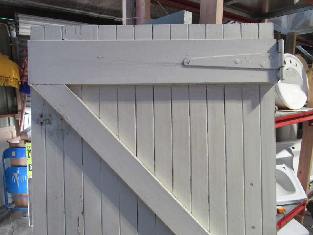 Exterior T & G Door with Cat Flap 2050Hx 810W