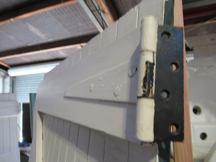 Exterior T & G Door with Cat Flap 2050Hx 810W