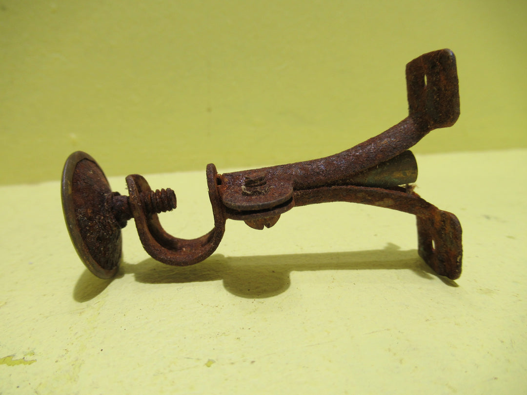 Brass & Steel Vintage Curtain Bracket 70H x 25H x 42D/17Dia