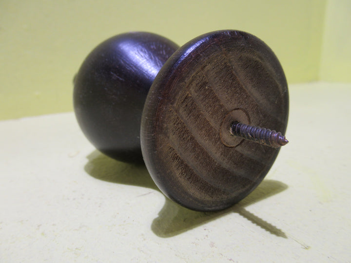 Curtain Pole Finials in Wood Turned Urn Shape 140H x 20-53Dia