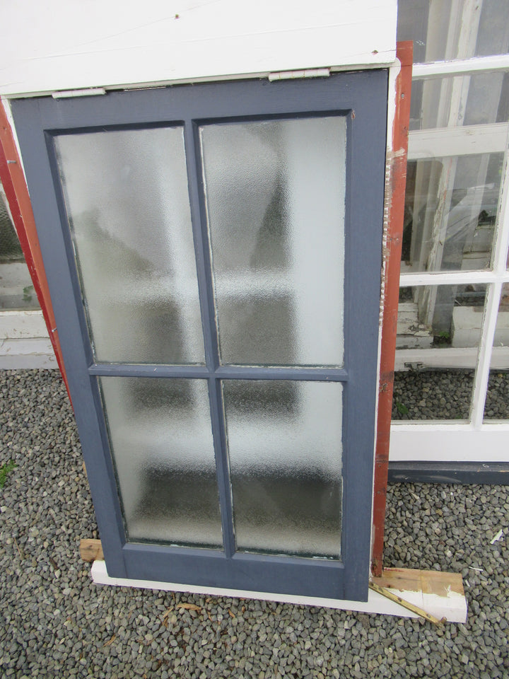 Colonial 4 Lite Awning Wooden Window with Obscure Glass 1090H x 600W x 150D