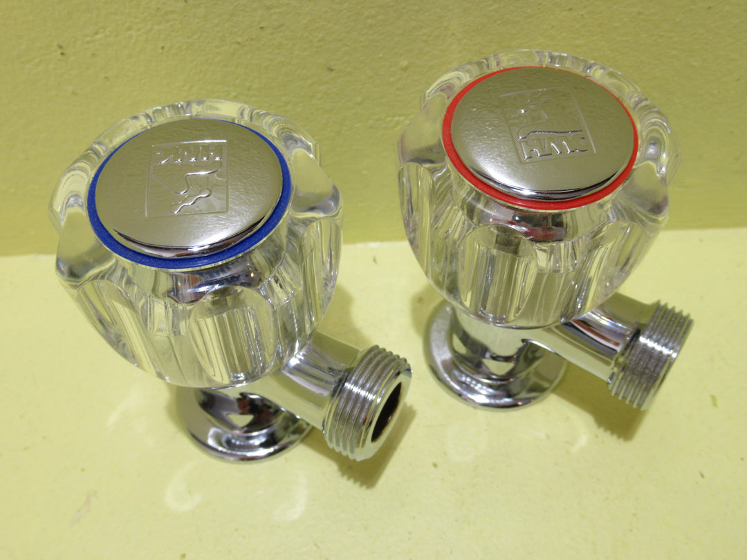 Chrome HMC Hot & Cold Laundry Taps 90H x 70W