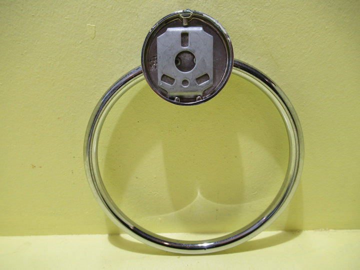 Chrome Round Towel Holder 190D/Plate 65Dia