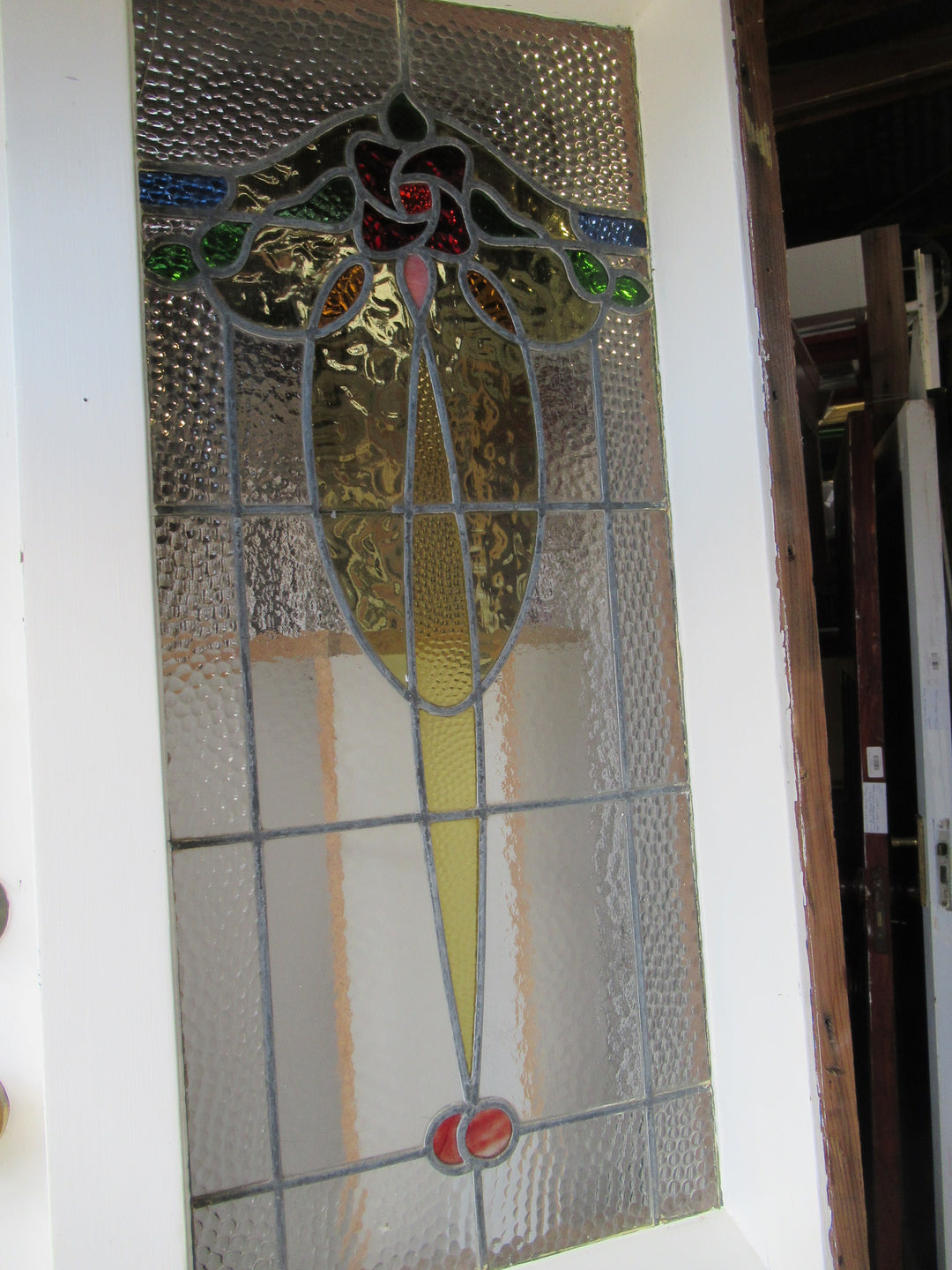 Bungalow Leadlidght Front Entrance with Leadlight Side Lite 2100H x 1300W x 155D