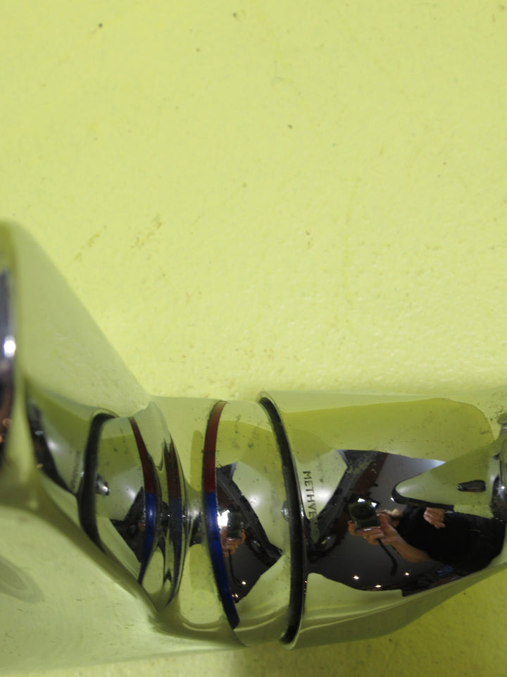 Chrome MIxer with Flexi Hoses 120H x 52Dia/Spout 160L