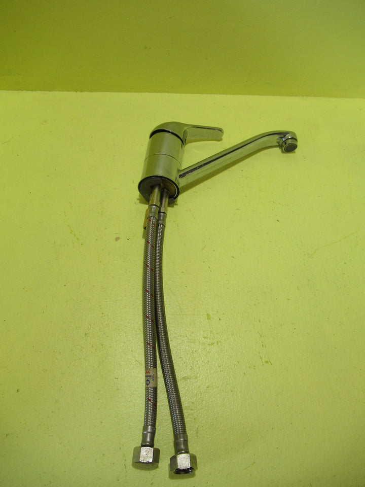 Kitchen Mixer with Long Spout & Flexi Hoses