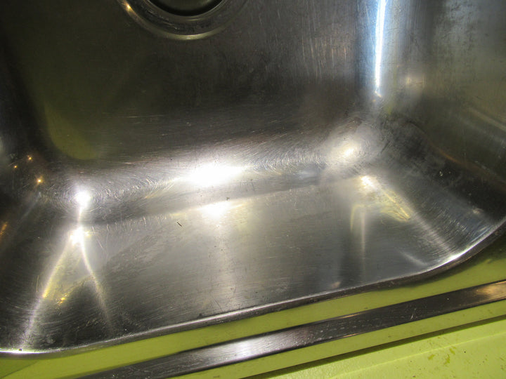 Compact Mercer Kitchen Sink with Drainer 855L x 510W/Bowl 180H x 380W x 400D