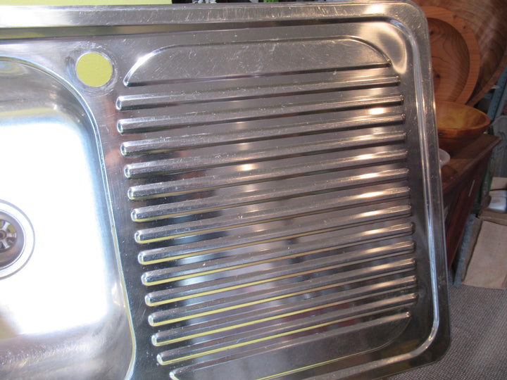 Compact Mercer Kitchen Sink with Drainer 855L x 510W/Bowl 180H x 380W x 400D