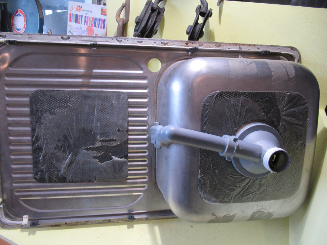 Compact Mercer Kitchen Sink with Drainer 855L x 510W/Bowl 180H x 380W x 400D