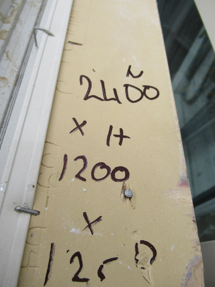 Double Glazed 3 Lite/1Opening Almond Aluminium Window 1200H x 2400W x 125D