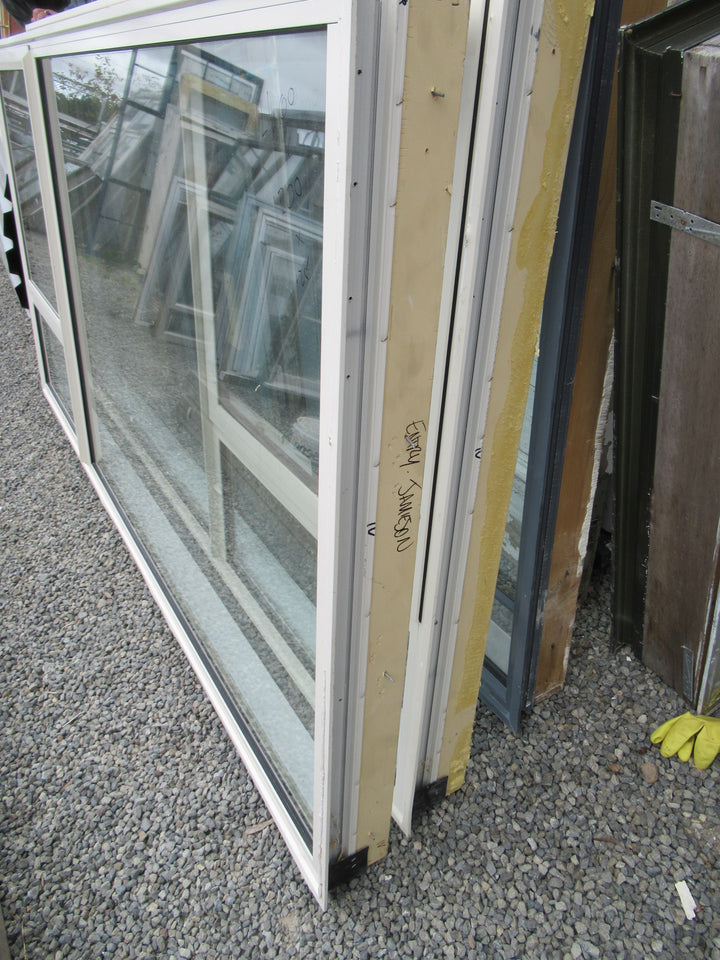 Double Glazed 3 Lite/1Opening Almond Aluminium Window 1200H x 2400W x 125D