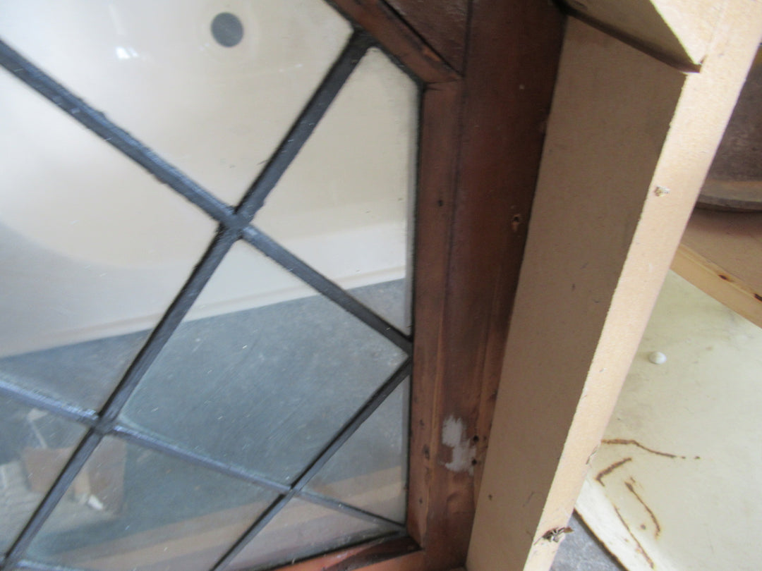 Internal Semi Circle Diamond Leadlight Window 450-700H x 1030W x 170D