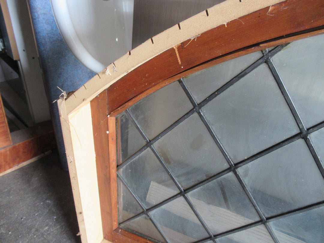 Internal Semi Circle Diamond Leadlight Window 450-700H x 1030W x 170D