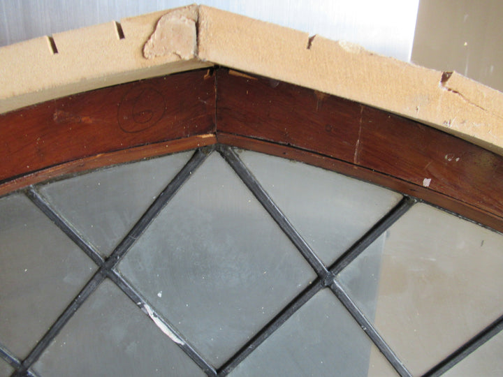 Internal Semi Circle Diamond Leadlight Window 450-700H x 1030W x 170D
