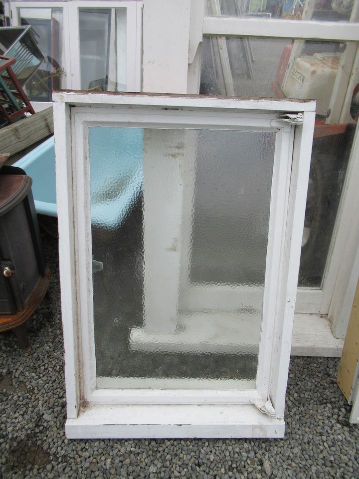 Chapman Taylor Obscure Casment Window with Metal Frame & Brass Hardware