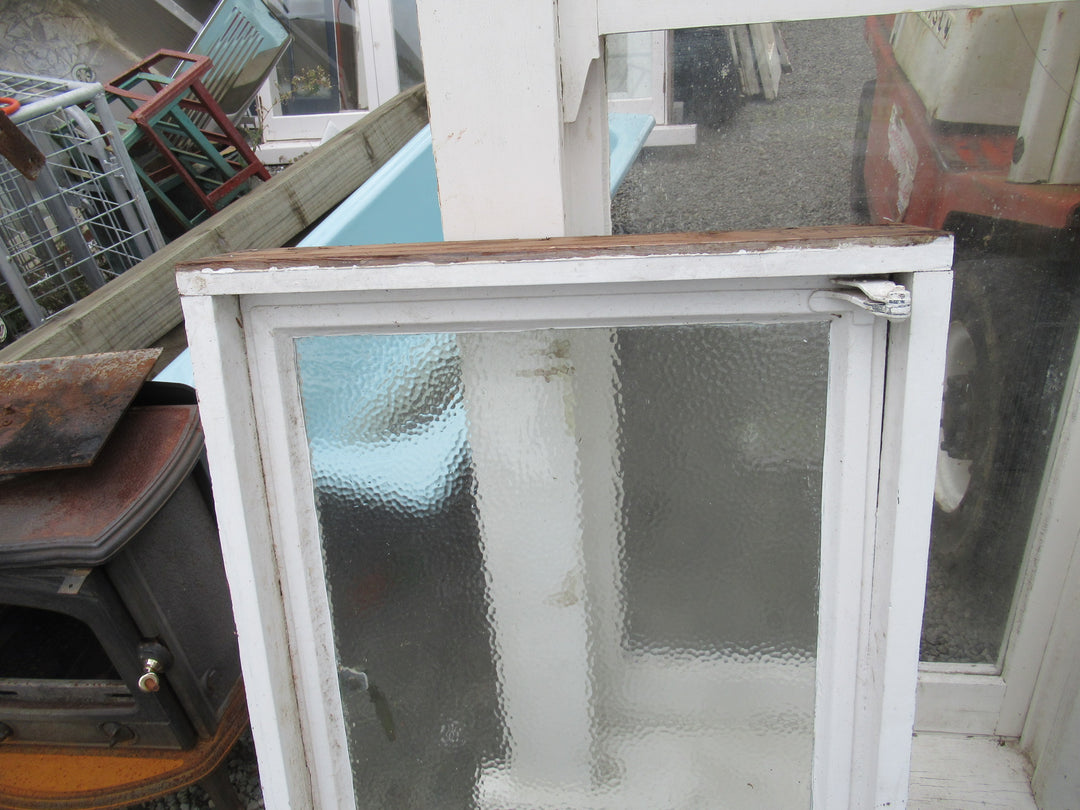 Chapman Taylor Obscure Casment Window with Metal Frame & Brass Hardware