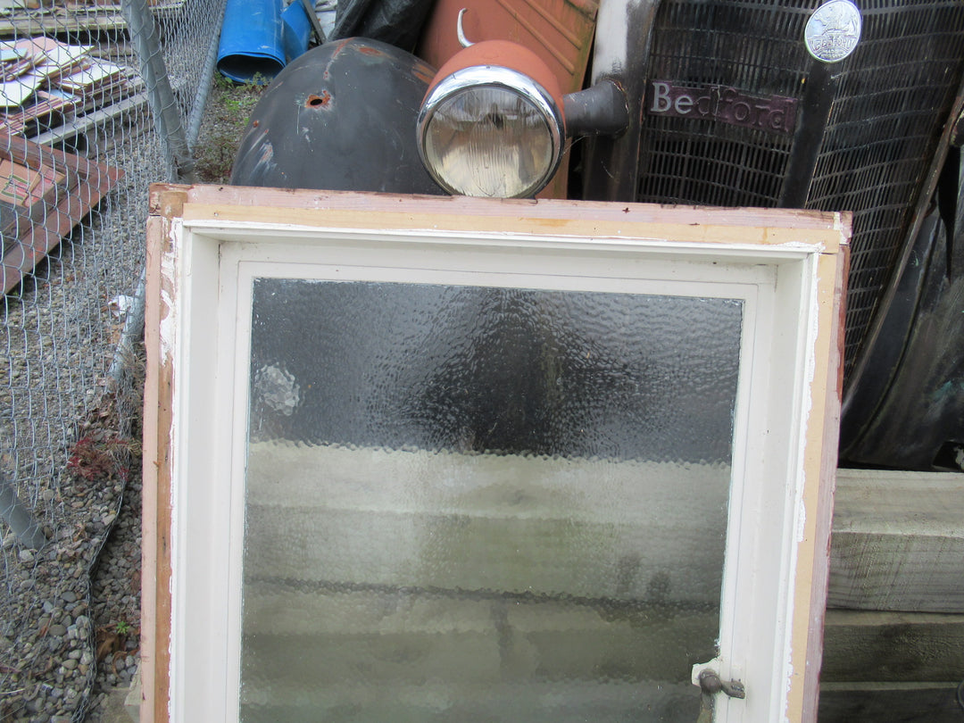 Chapman Taylor Obscure Casment Window with Metal Frame & Brass Hardware