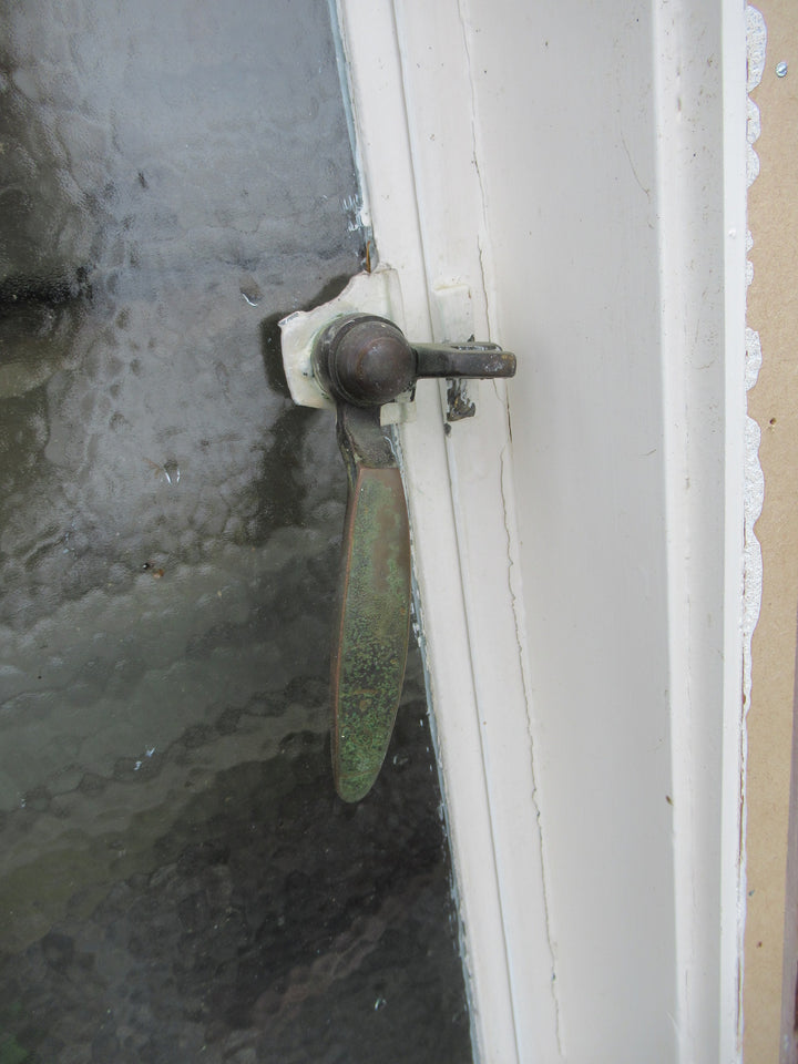 Chapman Taylor Obscure Casment Window with Metal Frame & Brass Hardware