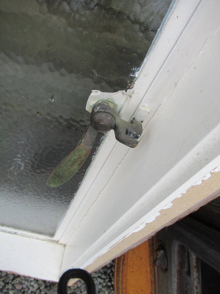 Chapman Taylor Obscure Casment Window with Metal Frame & Brass Hardware