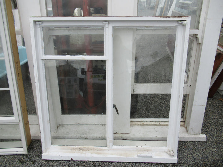 Chapman Taylor Obscure Casment Window with Metal Frame & Brass Hardware