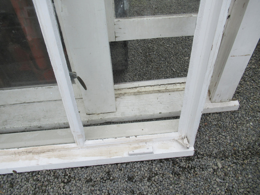 Chapman Taylor Obscure Casment Window with Metal Frame & Brass Hardware