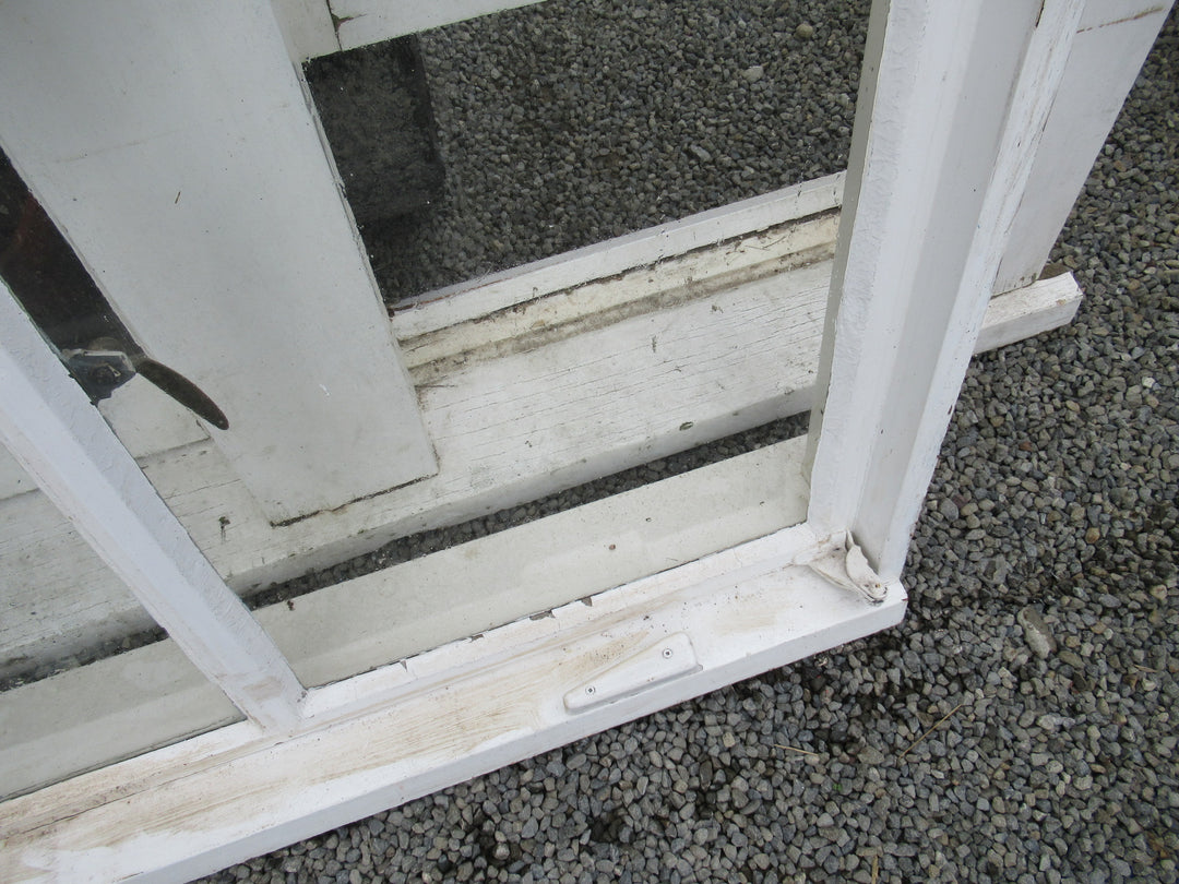 Chapman Taylor Obscure Casment Window with Metal Frame & Brass Hardware