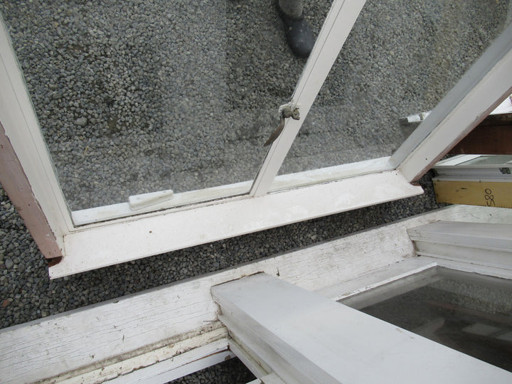 Chapman Taylor Obscure Casment Window with Metal Frame & Brass Hardware