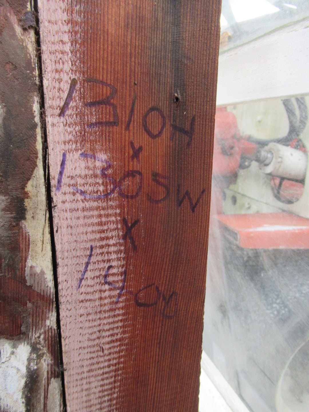 Chapman Taylor Obscure Casment Window with Metal Frame & Brass Hardware