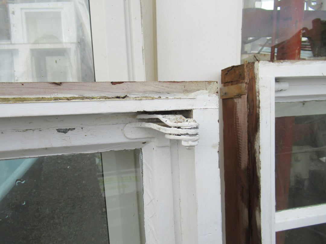 Chapman Taylor Obscure Casment Window with Metal Frame & Brass Hardware