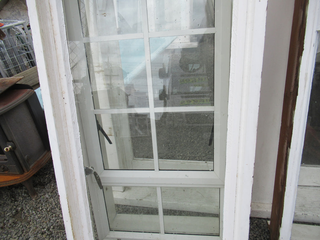 Chapman Taylor Obscure Casment Window with Metal Frame & Brass Hardware