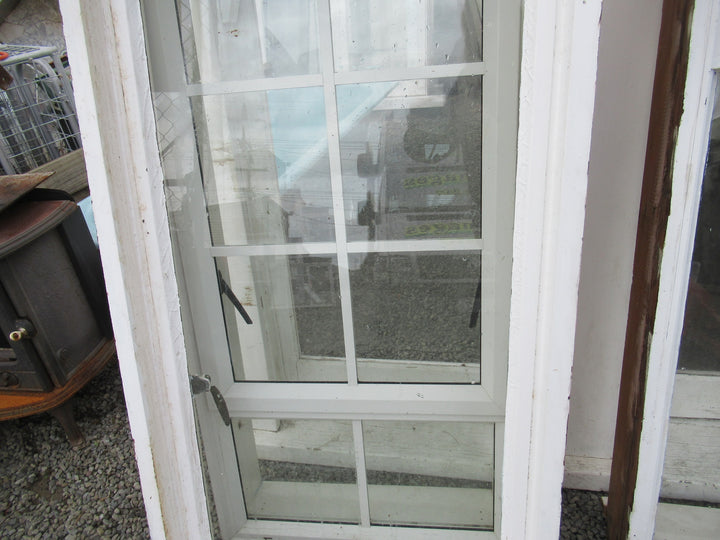 Chapman Taylor Obscure Casment Window with Metal Frame & Brass Hardware