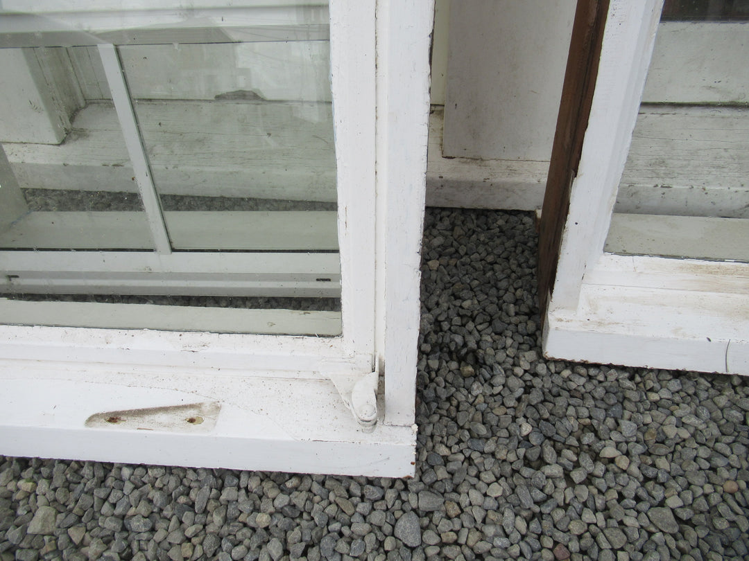 Chapman Taylor Obscure Casment Window with Metal Frame & Brass Hardware