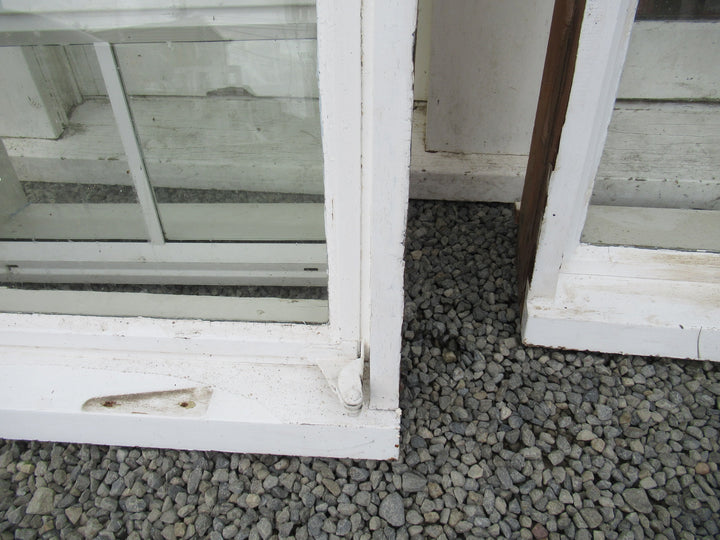 Chapman Taylor Obscure Casment Window with Metal Frame & Brass Hardware