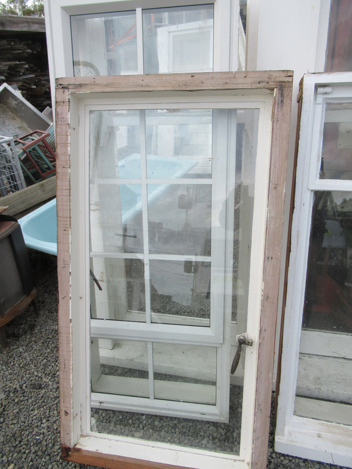 Chapman Taylor Obscure Casment Window with Metal Frame & Brass Hardware