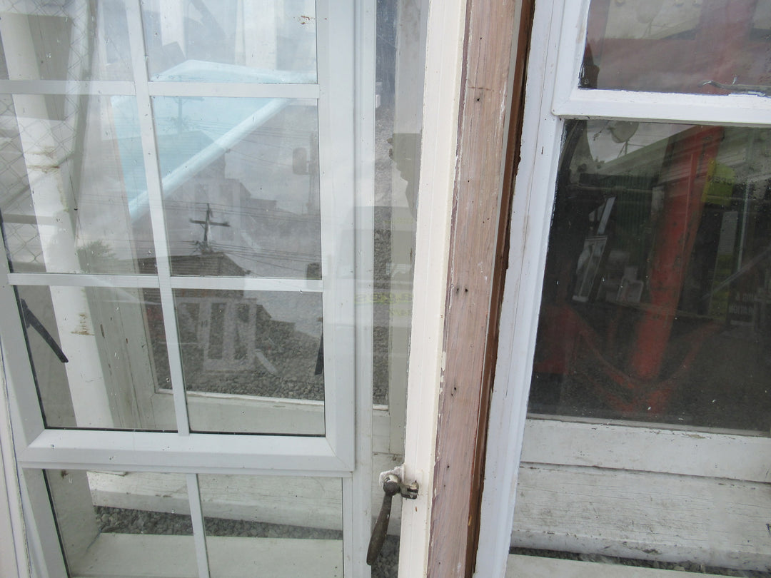 Chapman Taylor Obscure Casment Window with Metal Frame & Brass Hardware