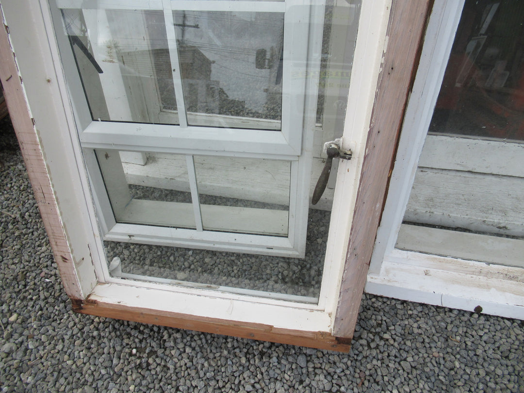 Chapman Taylor Obscure Casment Window with Metal Frame & Brass Hardware