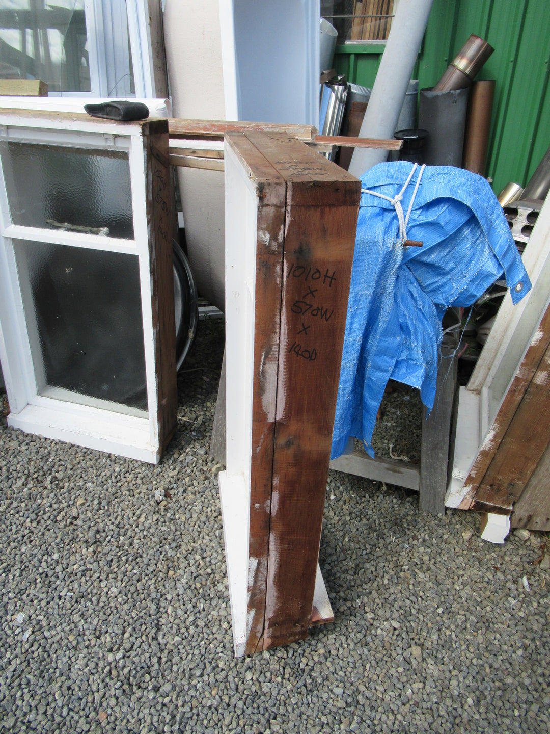 Chapman Taylor Obscure Casment Window with Metal Frame & Brass Hardware