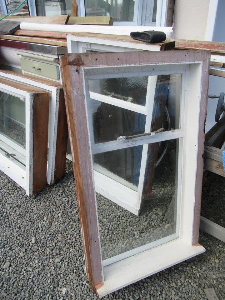 Chapman Taylor Obscure Casment Window with Metal Frame & Brass Hardware