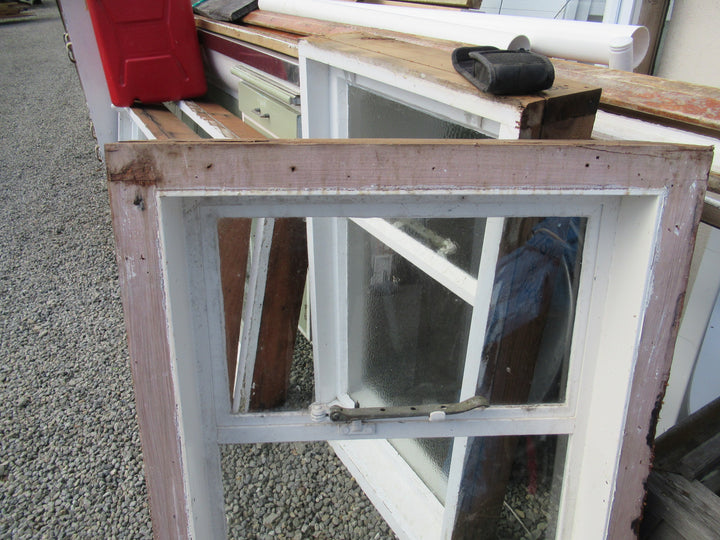 Chapman Taylor Obscure Casment Window with Metal Frame & Brass Hardware