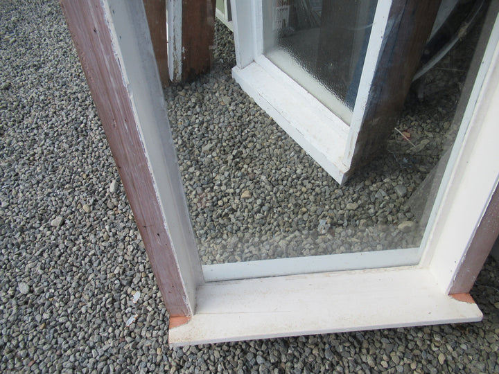 Chapman Taylor Obscure Casment Window with Metal Frame & Brass Hardware